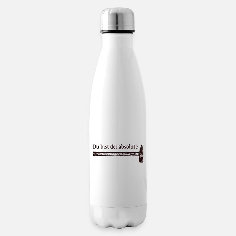 Du bist der absolute Hammer - Isolierflasche - Weiß