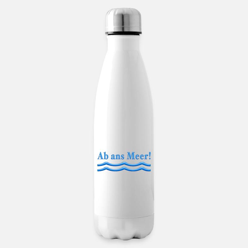 Ab ans meer - Isolierflasche - Weiß
