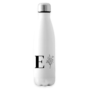 Minimalist flowers - Insulated Water Bottle - white - Right