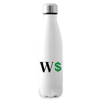 Buchstabe w Dollar - Isolierflasche - Weiß - Rechts