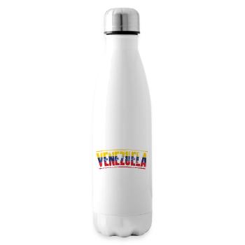 Venezuela Flag Wordmark - Insulated Water Bottle - white - Right