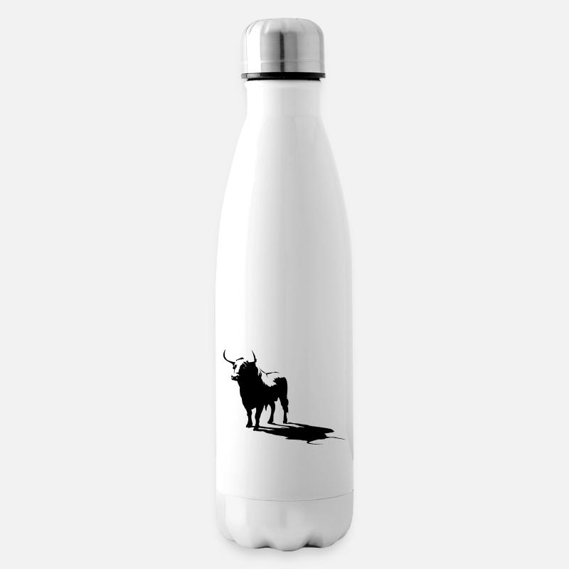 toro noir - Bouteille isotherme - blanc