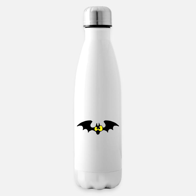 Fledermaus - Isolierflasche - Weiß