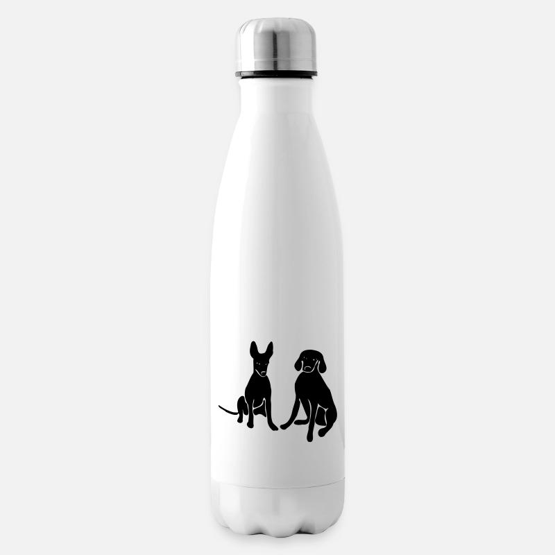 Chiens - Bouteille isotherme - blanc