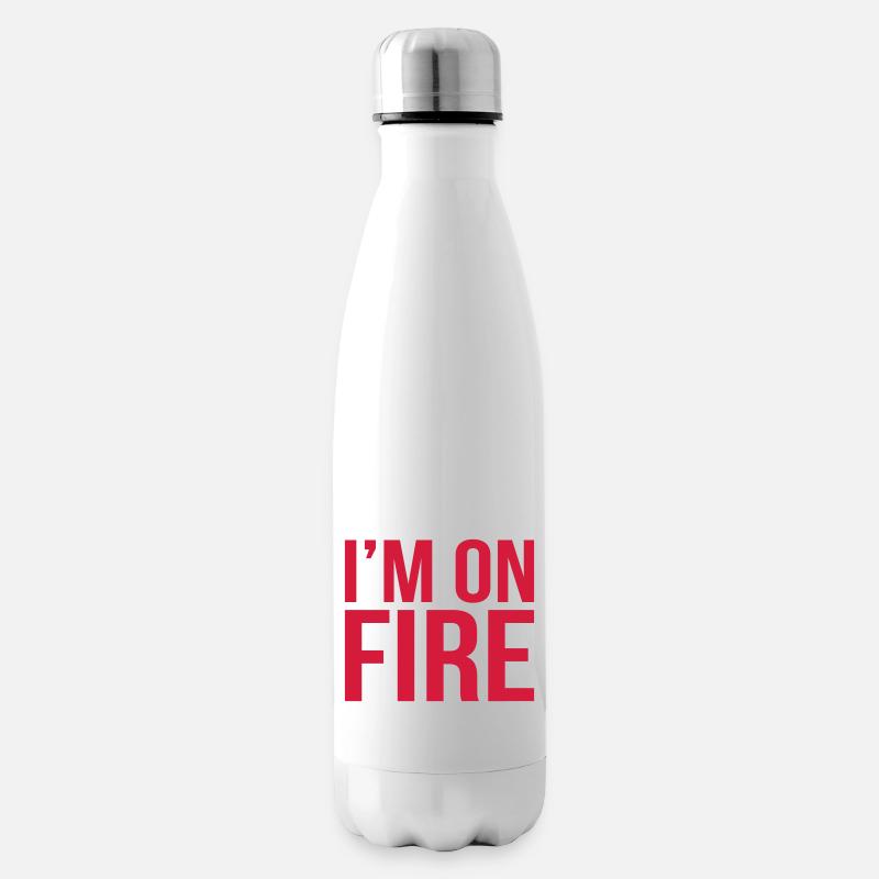 im on fire - Isolierflasche - Weiß