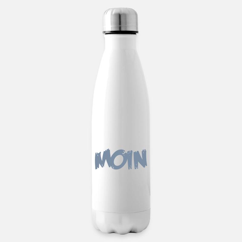 moin - Isolierflasche - Weiß