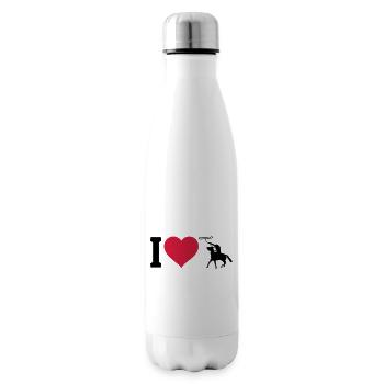 I love Westernreiten - Isolierflasche - Weiß - Rechts
