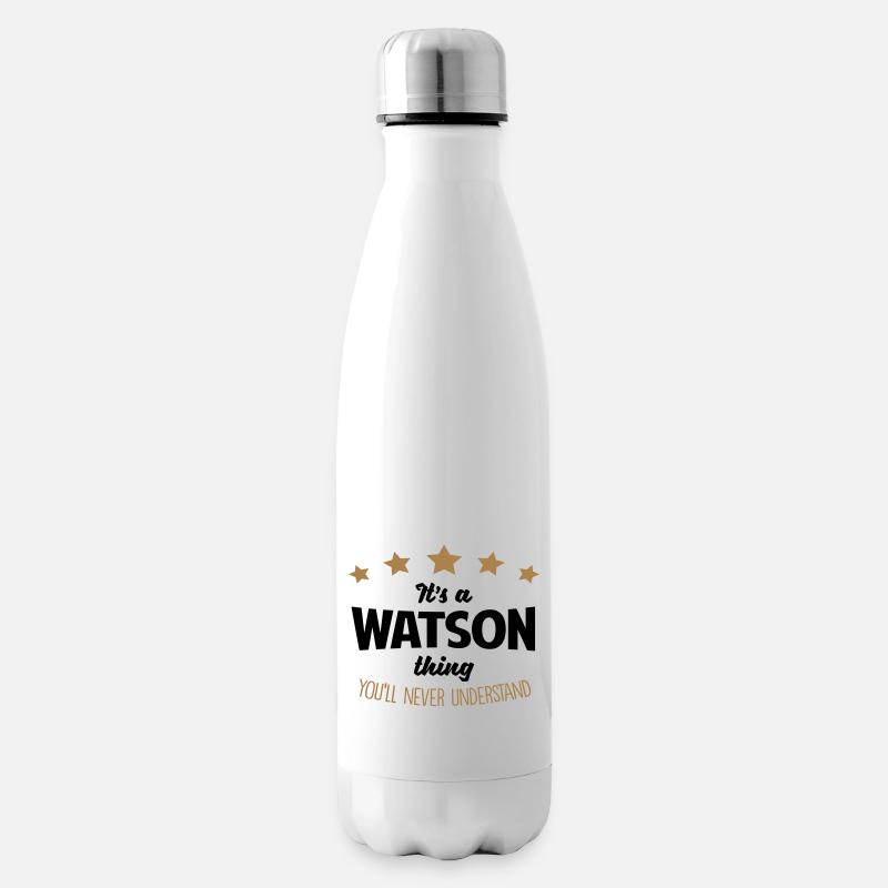 It's a watson name thing stars never unde - Insulated Water Bottle - white