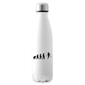Evolution Footballeur - Bouteille isotherme - blanc - Droite