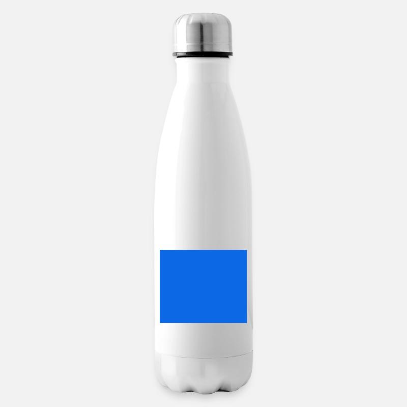 Rechteck Blau Farbe - Isolierflasche - Weiß