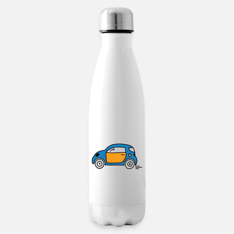 Auto - Isolierflasche - Weiß