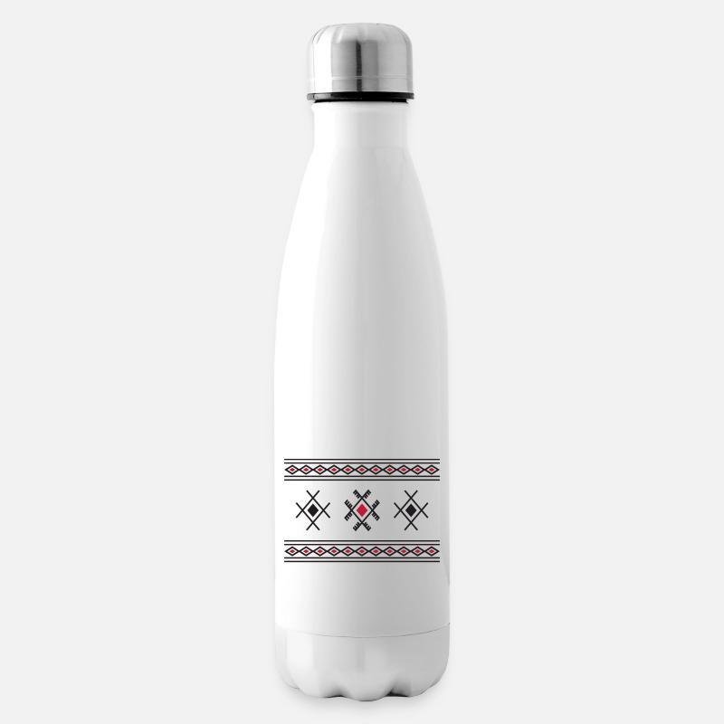 Kabyle-Motiv - Isolierflasche - Weiß