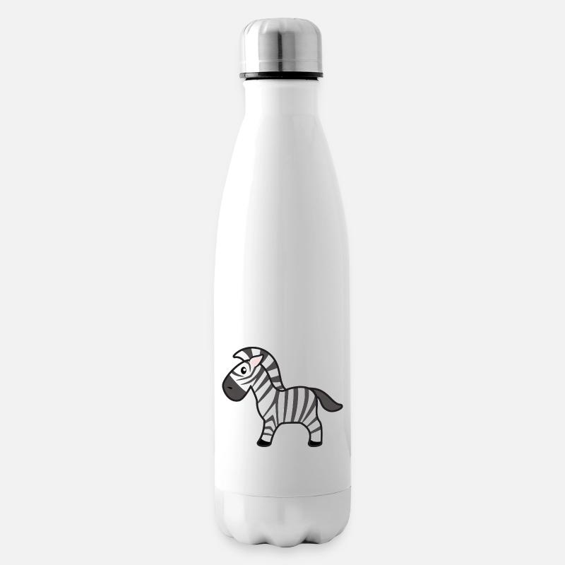 zebra - Isolierflasche - Weiß
