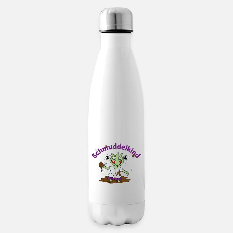 Die Olchis Classic Schmuddelkind Im Schlamm - Isolierflasche - Weiß