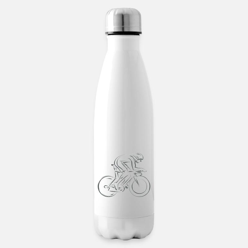 Radfahren - Isolierflasche - Weiß