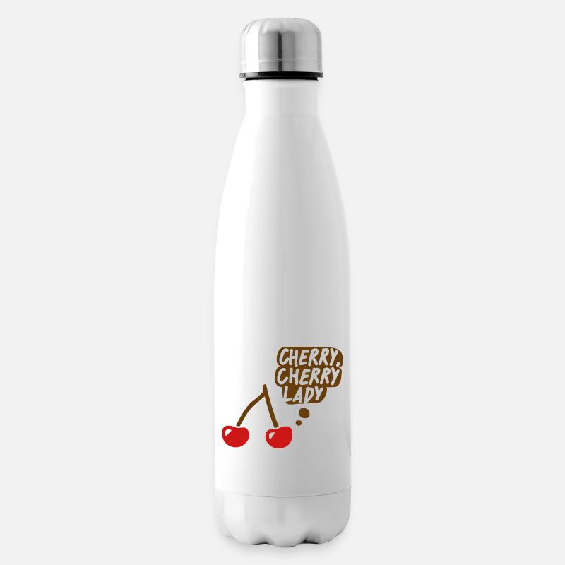 Cherry, cherry lady - Isolierflasche - Weiß
