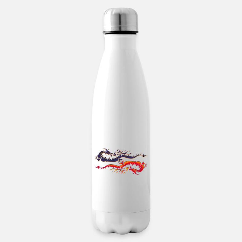 Drachen - Isolierflasche - Weiß