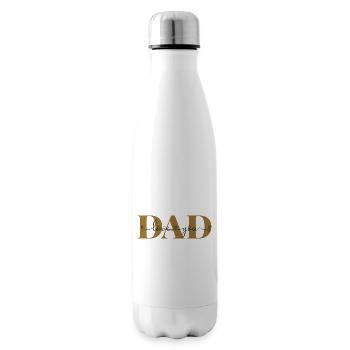 Love you DAD Declaration of Love Father Daddy Dad - Insulated Water Bottle - white - Right