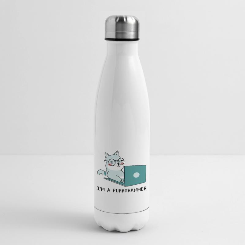 I'm A Purrgrammer Coder Software Developer Compute Isolierflasche