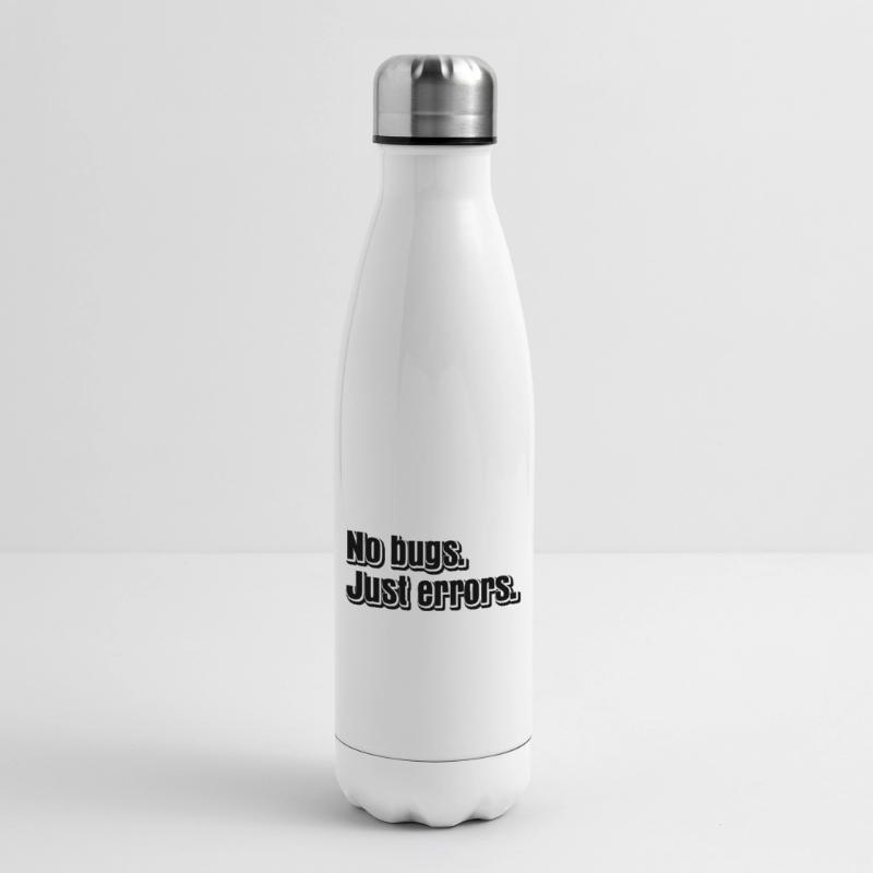 No Bugs Just Errors Coder Programmer Nerd Software Isolierflasche