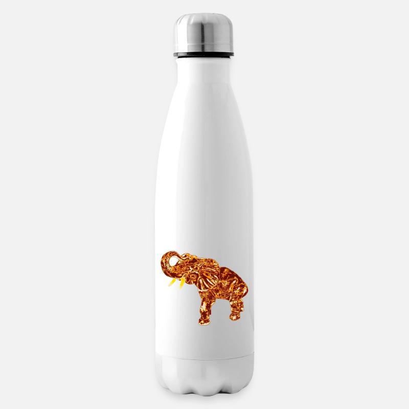 Edelfant Elefant - Isolierflasche - Weiß