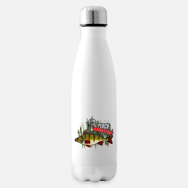 Barschfischen - Isolierflasche - Weiß