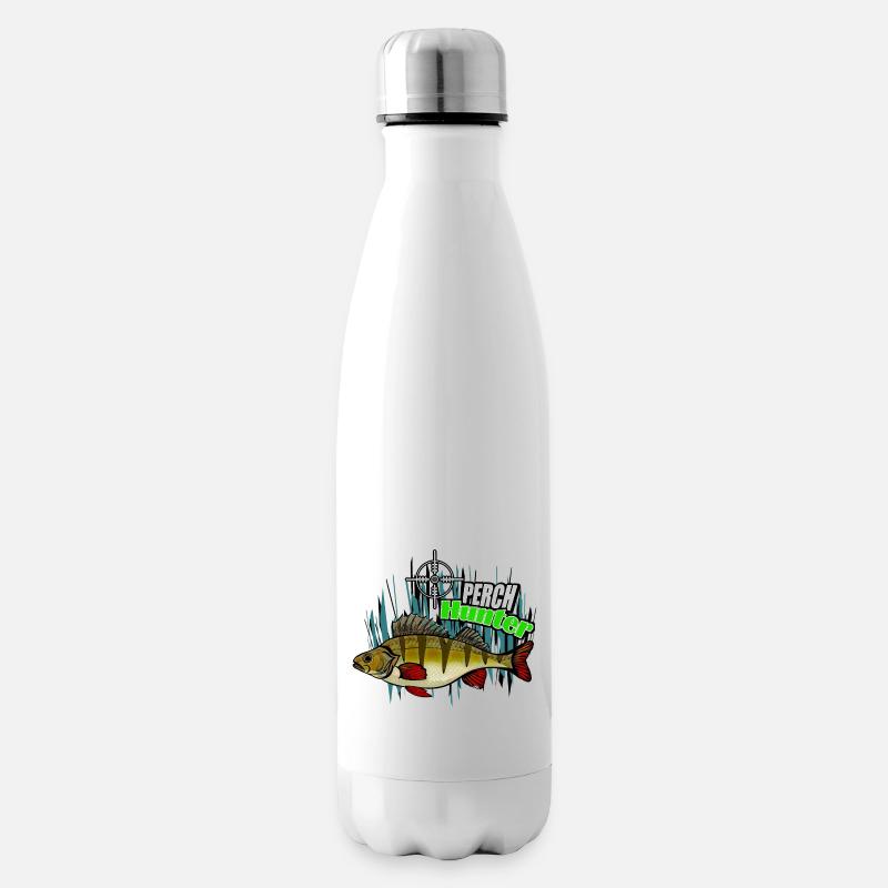 Perch hunter - Insulated Water Bottle - white