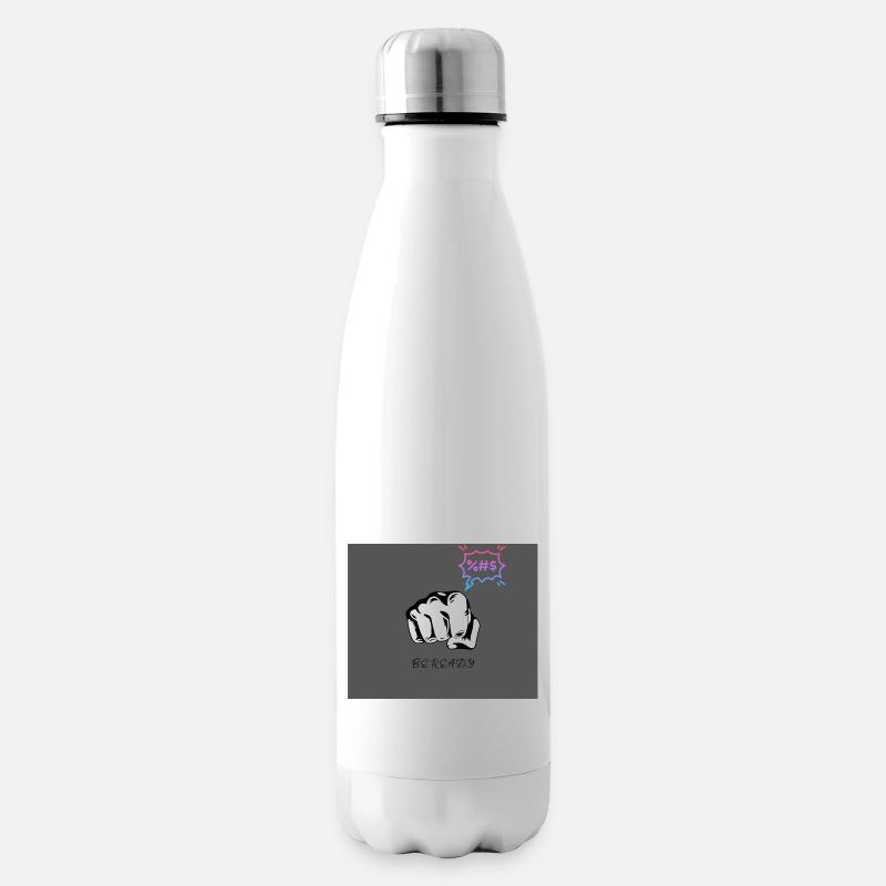 SOYEZ PRÊT - Bouteille isotherme - blanc