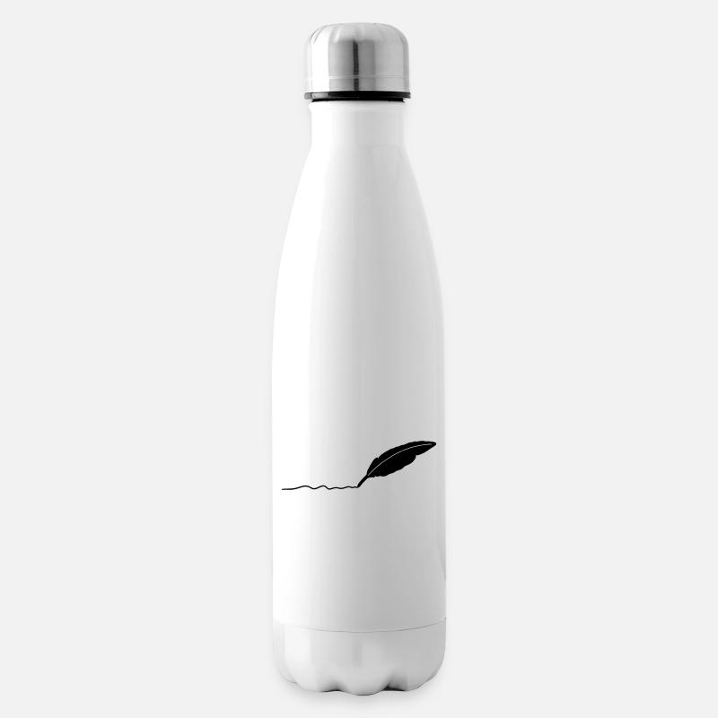 writing pen - Insulated Water Bottle - white
