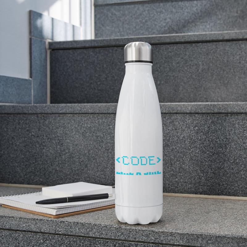 Code Like A Girl Coding Programmer Insulated Water Bottle