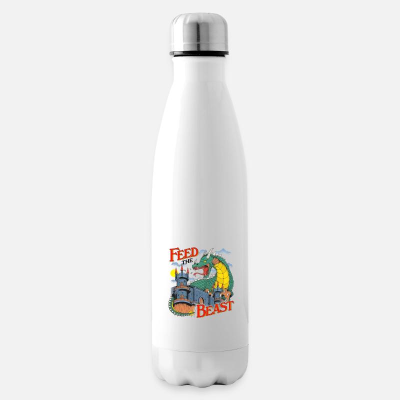 Das Tier füttern - Isolierflasche - Weiß