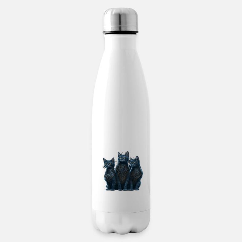 Passion chats - Bouteille isotherme - blanc