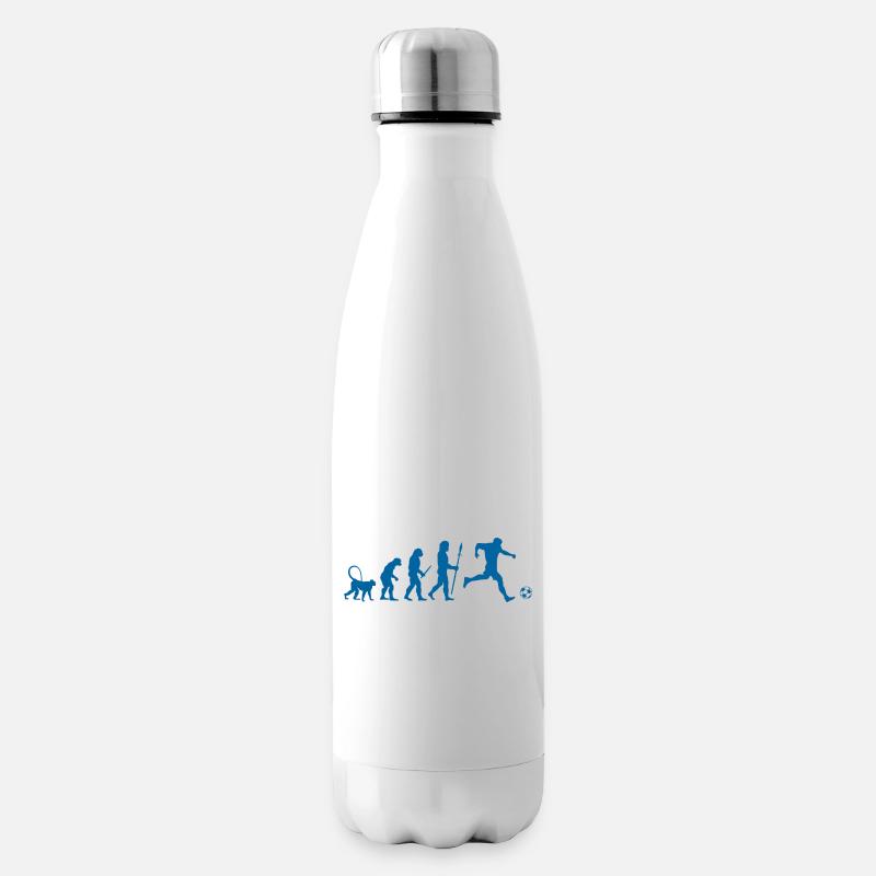 Evolution of a Soccer Player - Isolierflasche - Weiß
