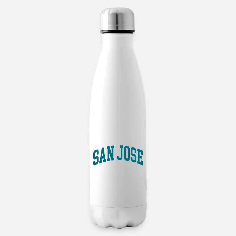 San José bleu blanc - Bouteille isotherme - blanc