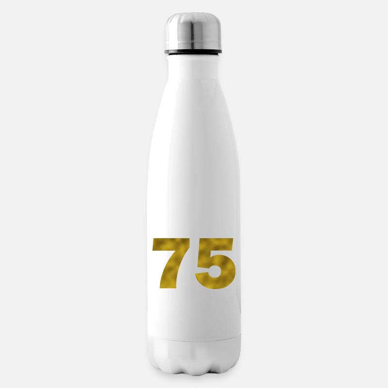 Anniversaire 75 ans - Bouteille isotherme - blanc