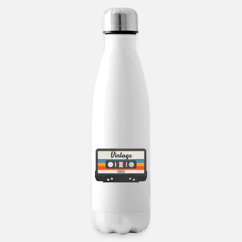 Cassette Vintage 1985 - Bouteille isotherme - blanc