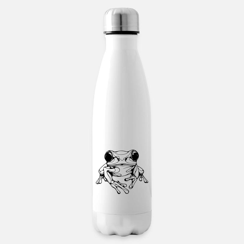 Frosch - Isolierflasche - Weiß