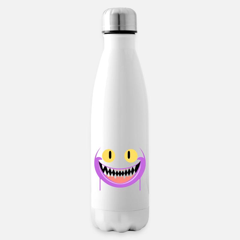 Sourire effrayant - Bouteille isotherme - blanc