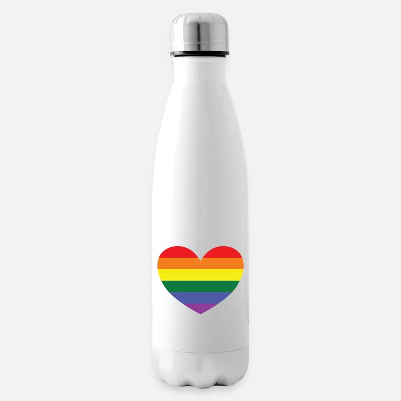 RAINBOW HEART - Isolierflasche - Weiß