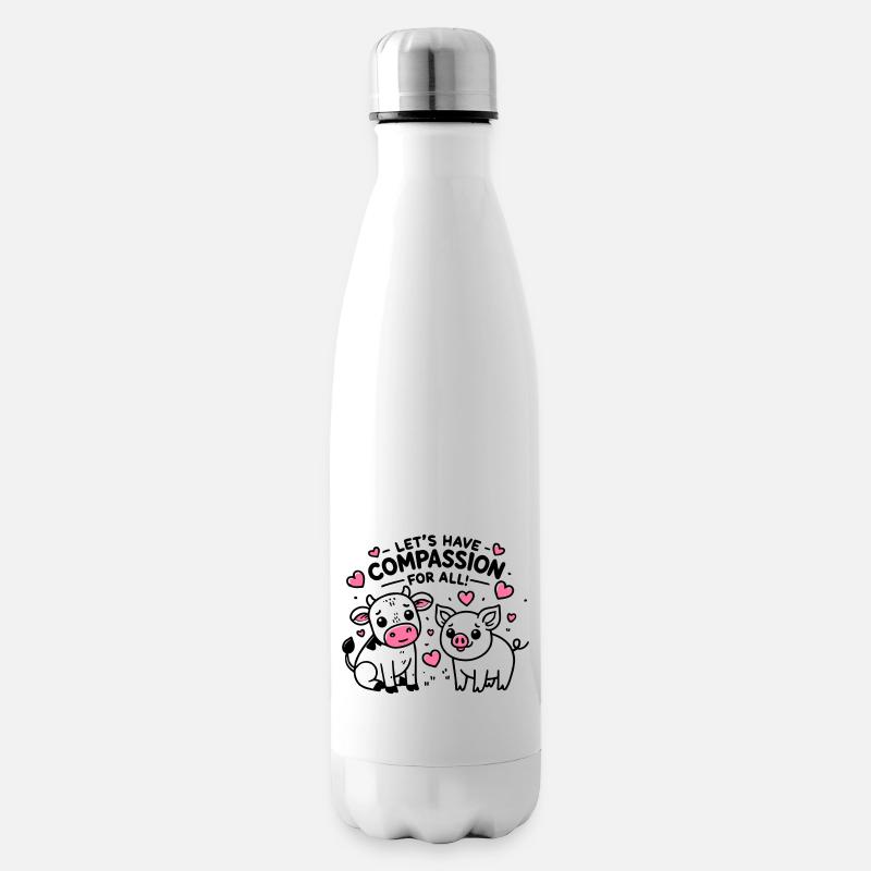 Compassion for all - Isolierflasche - Weiß