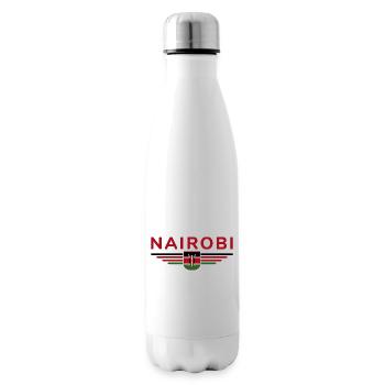 Nairobi Fans: T-Shirt für Kenia-Liebhaber - Isolierflasche - Weiß - Rechts