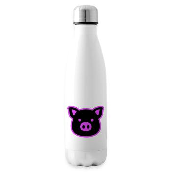 Tête de cochon truie - Bouteille isotherme - blanc - Droite