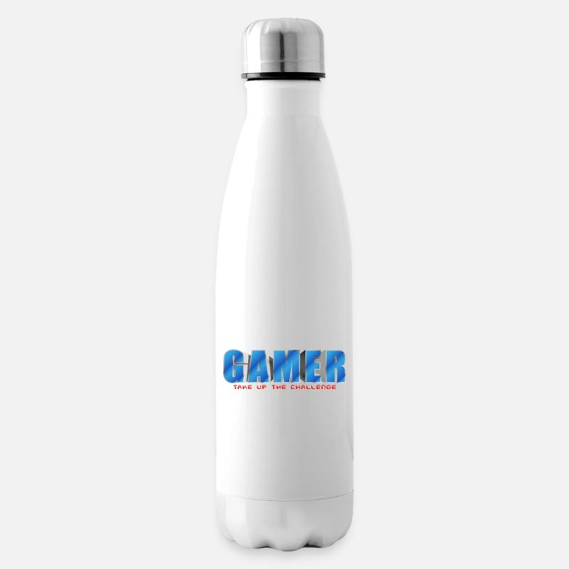NERDY forever - Gamer - Isolierflasche - Weiß