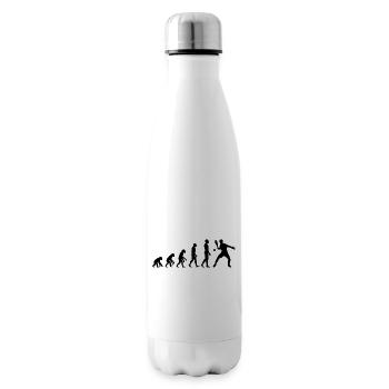 Padel Evolution, From Monkey to Padel Ace - Insulated Water Bottle - white - Right