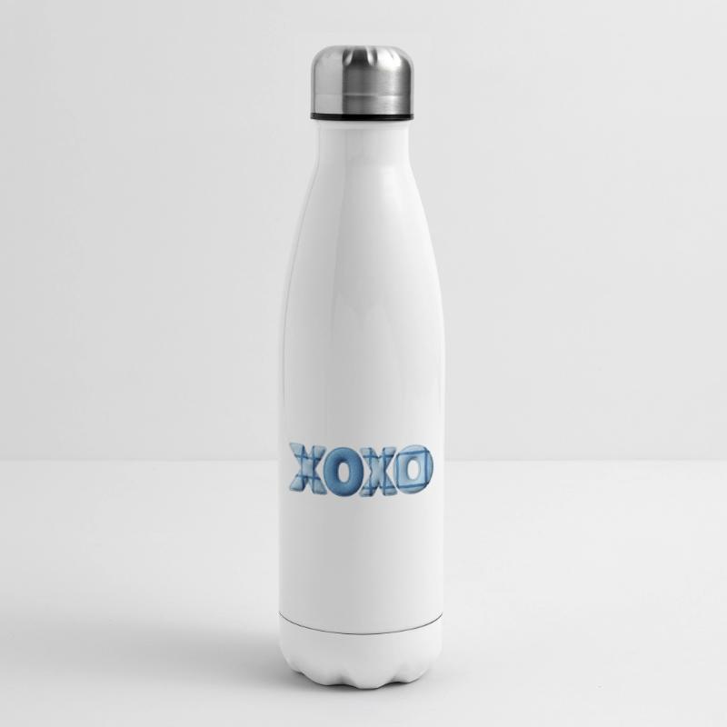 XOXO Patchwork Look mit Stoff Optik Isolierflasche