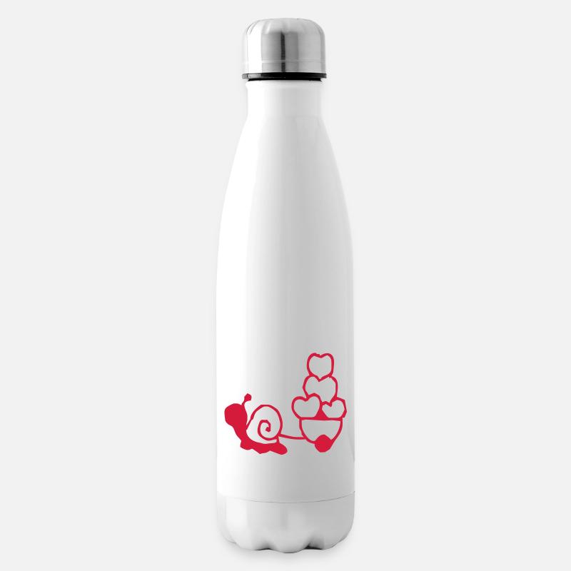 vom Herzen von Deiner Schnecke - Isolierflasche - Weiß