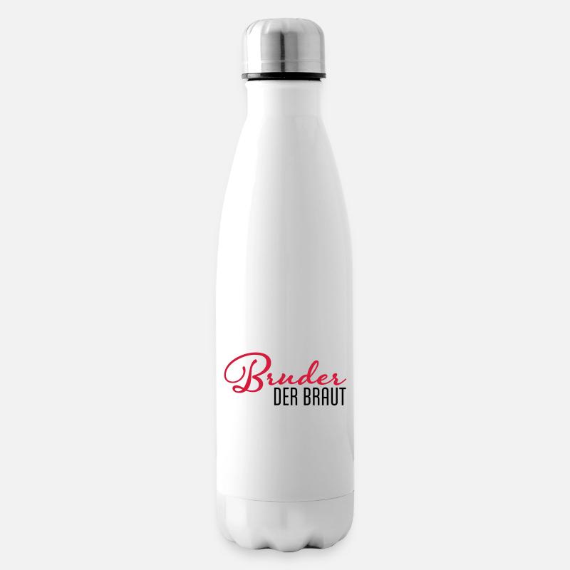 frère de la mariée - Bouteille isotherme - blanc