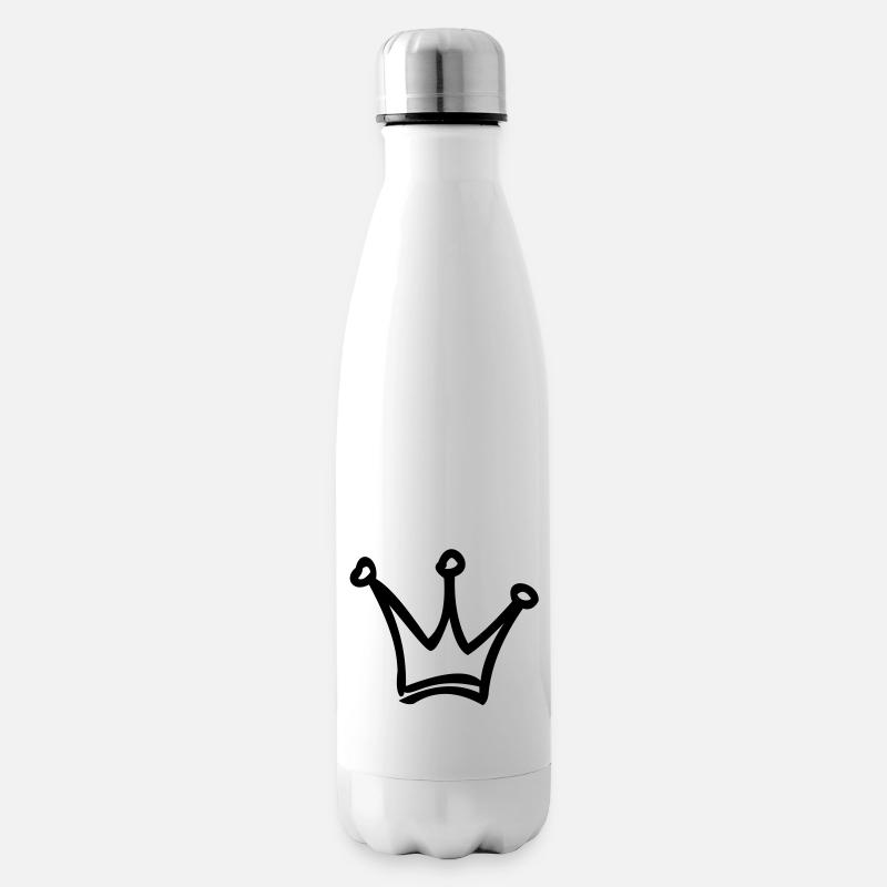 krone - Isolierflasche - Weiß