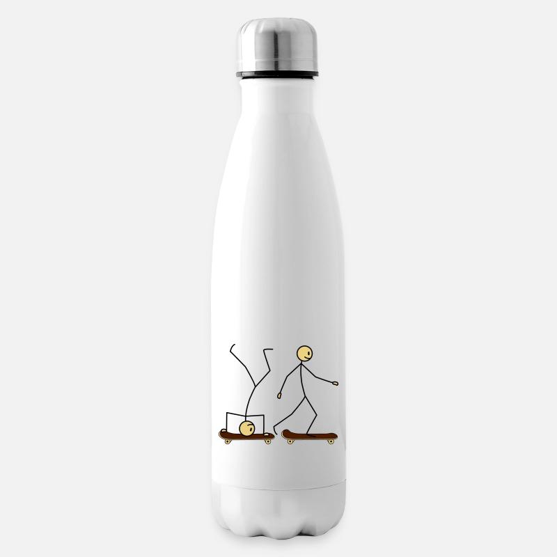 Skateboard Fun - Bouteille isotherme - blanc