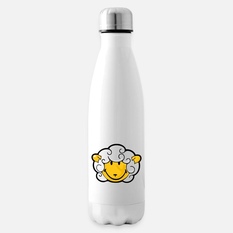 Smiley Sheep - Isolierflasche - Weiß